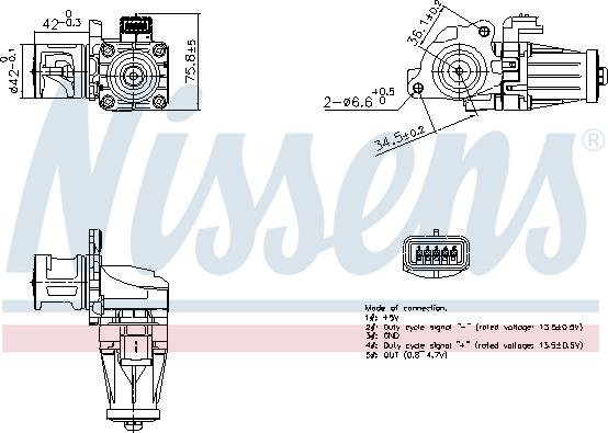 Nissens 98376 - Supapa EGR aaoparts.ro