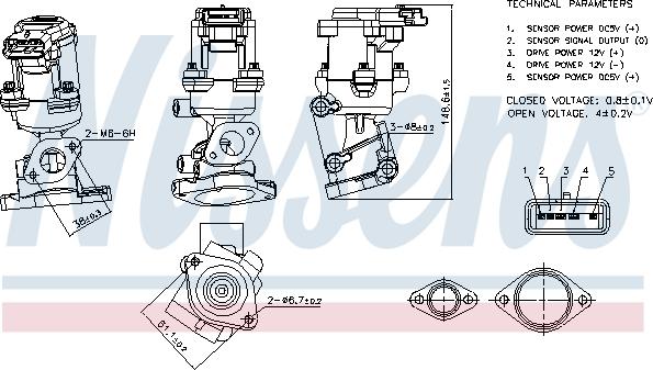 Nissens 98240 - Supapa EGR aaoparts.ro