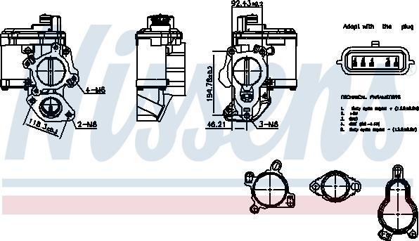 Nissens 98265 - Supapa EGR aaoparts.ro