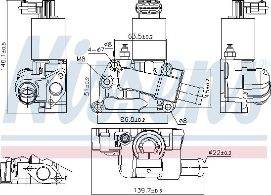 Nissens 98204 - Supapa EGR aaoparts.ro