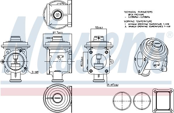 Nissens 98219 - Supapa EGR aaoparts.ro