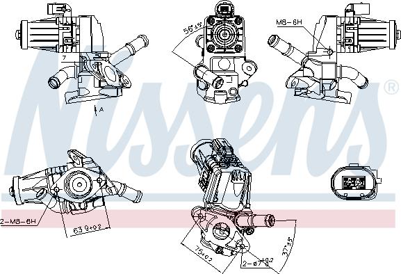 Nissens 98238 - Supapa EGR aaoparts.ro