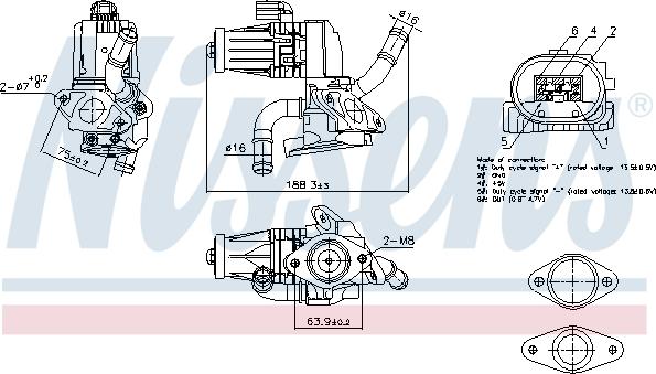 Nissens 98232 - Supapa EGR aaoparts.ro