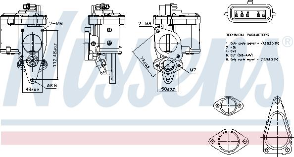 Nissens 98272 - Supapa EGR aaoparts.ro