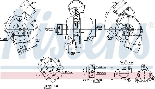 Nissens 93497 - Compresor,sistem de supraalimentare aaoparts.ro