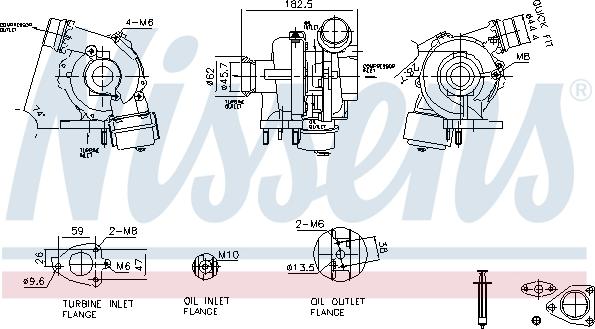 Nissens 93450 - Compresor,sistem de supraalimentare aaoparts.ro