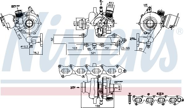 Nissens 93470 - Compresor,sistem de supraalimentare aaoparts.ro