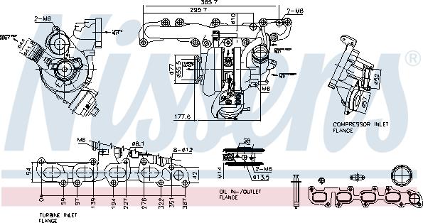 Nissens 93505 - Compresor,sistem de supraalimentare aaoparts.ro