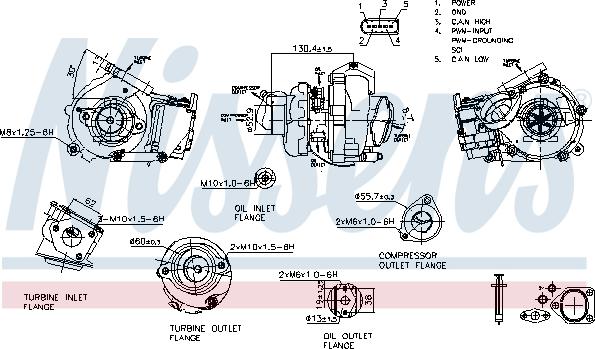 Nissens 93502 - Compresor,sistem de supraalimentare aaoparts.ro