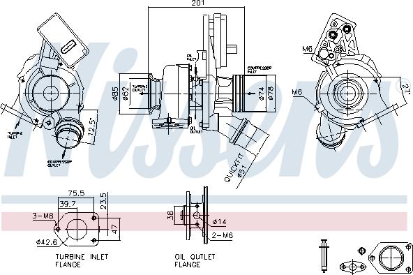 Nissens 93519 - Compresor,sistem de supraalimentare aaoparts.ro