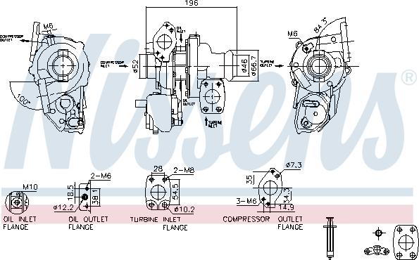 Nissens 93514 - Compresor,sistem de supraalimentare aaoparts.ro