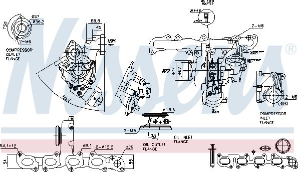 Nissens 93512 - Compresor,sistem de supraalimentare aaoparts.ro