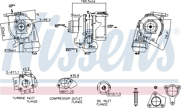 Nissens 93525 - Compresor,sistem de supraalimentare aaoparts.ro