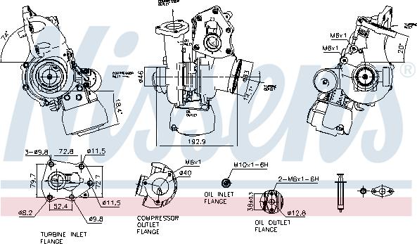 Nissens 93521 - Compresor,sistem de supraalimentare aaoparts.ro