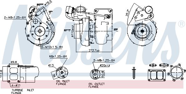 NISSENS 93695 - Compresor,sistem de supraalimentare aaoparts.ro