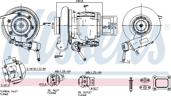 Nissens 93619 - Compresor,sistem de supraalimentare aaoparts.ro
