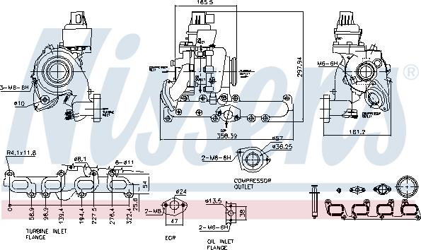 Nissens 93098 - Compresor,sistem de supraalimentare aaoparts.ro