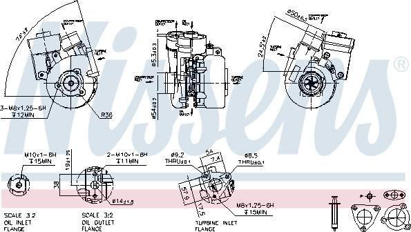 Nissens 93125 - Compresor,sistem de supraalimentare aaoparts.ro