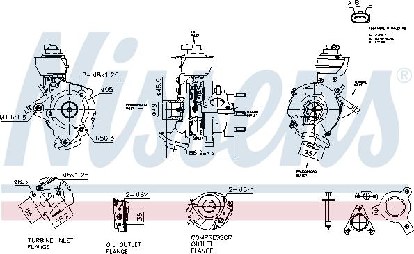 Nissens 93854 - Compresor,sistem de supraalimentare aaoparts.ro