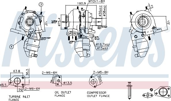 Nissens 93350 - Compresor,sistem de supraalimentare aaoparts.ro