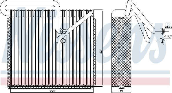 Nissens 92190 - Evaporator,aer conditionat aaoparts.ro