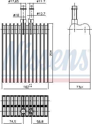 Nissens 92378 - Evaporator,aer conditionat aaoparts.ro