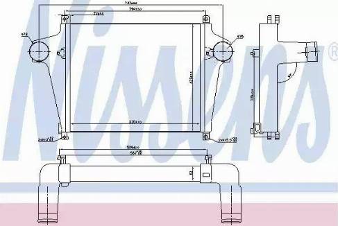Nissens 97095 - Intercooler, compresor aaoparts.ro