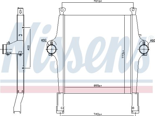 NISSENS 97046 - Intercooler, compresor aaoparts.ro