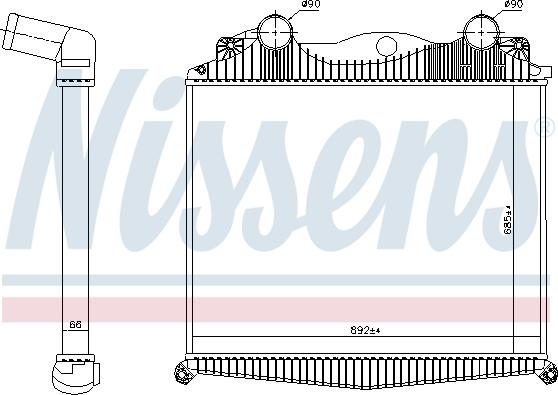 Nissens 97014 - Intercooler, compresor aaoparts.ro