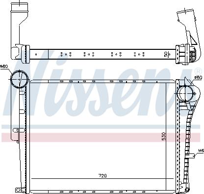 Nissens 97072 - Intercooler, compresor aaoparts.ro