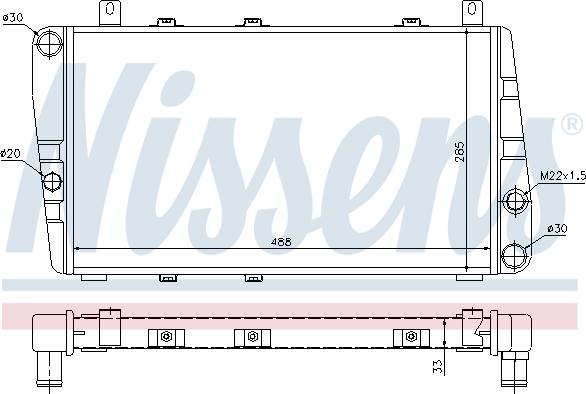 Nissens 699386 - Radiator, racire motor aaoparts.ro