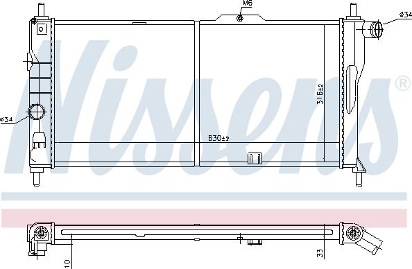 Nissens 693809 - Radiator, racire motor aaoparts.ro