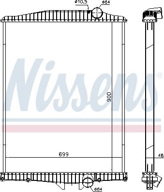 Nissens 654630 - Radiator, racire motor aaoparts.ro