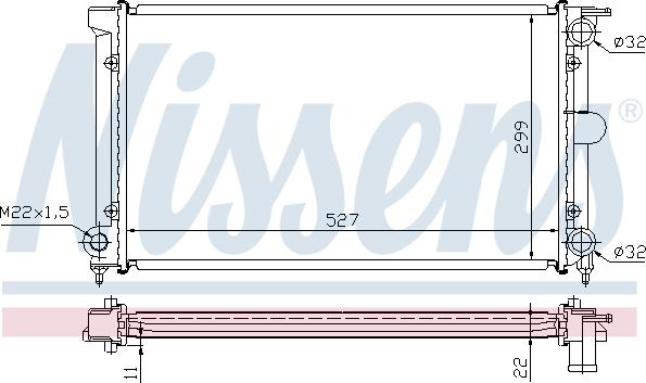 Nissens 651511 - Radiator, racire motor aaoparts.ro