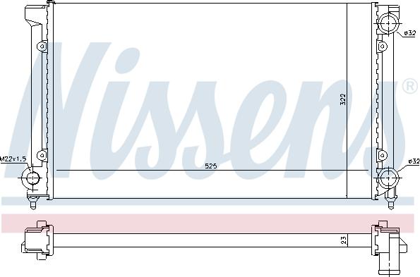 Nissens 651741 - Radiator, racire motor aaoparts.ro