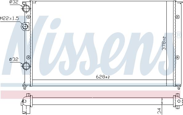 NISSENS 691171 - Radiator, racire motor aaoparts.ro