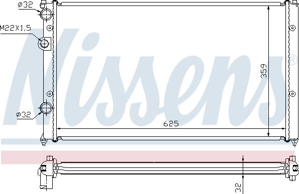 Nissens 652551 - Radiator, racire motor aaoparts.ro