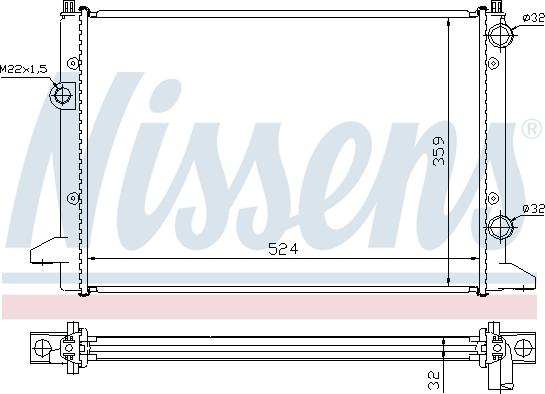 Nissens 699703 - Radiator, racire motor aaoparts.ro
