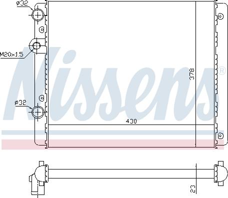NISSENS 697635 - Radiator, racire motor aaoparts.ro