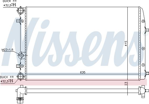 Nissens 652711 - Radiator, racire motor aaoparts.ro