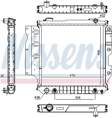 Nissens 60993 - Radiator, racire motor aaoparts.ro