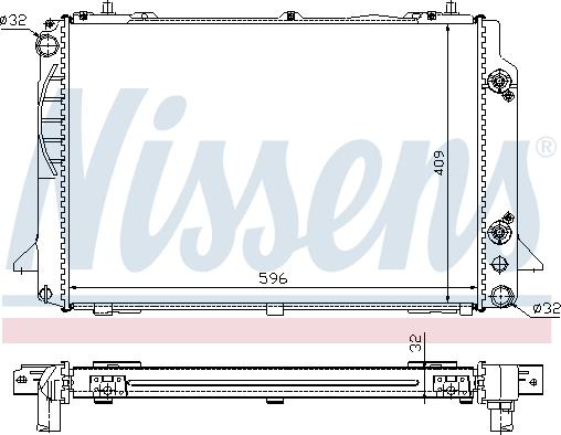 Nissens 60469A - Radiator, racire motor aaoparts.ro