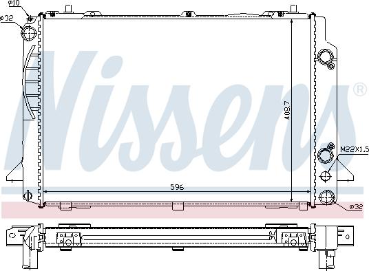 Nissens 60467A - Radiator, racire motor aaoparts.ro