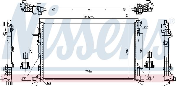 Nissens 606411 - Radiator, racire motor aaoparts.ro