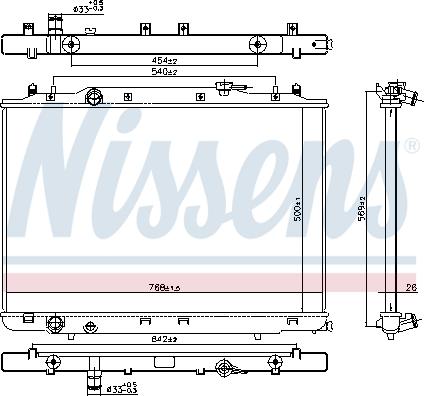 Nissens 606314 - Radiator, racire motor aaoparts.ro
