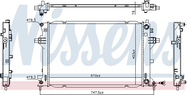 Nissens 606263 - Radiator, racire motor aaoparts.ro