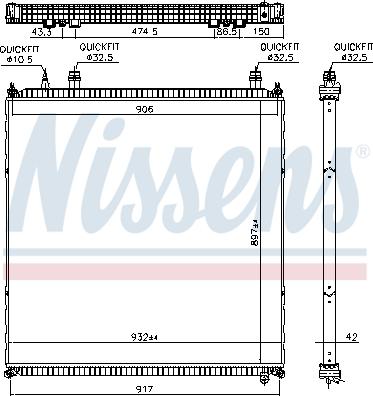 Nissens 606764 - Radiator, racire motor aaoparts.ro