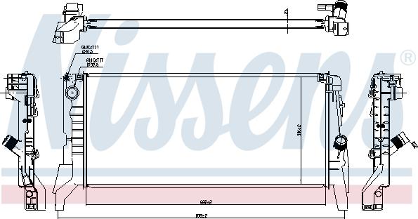 Nissens 60861 - Radiator, racire motor aaoparts.ro