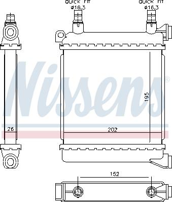 Nissens 60862 - Radiator, racire motor aaoparts.ro