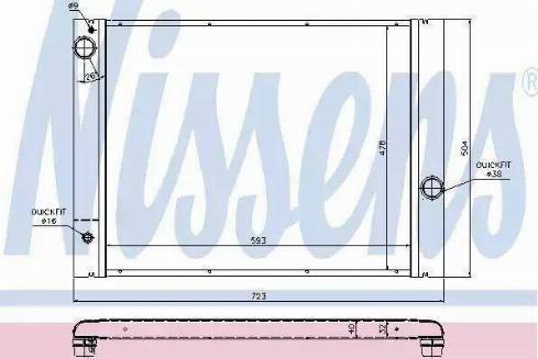 Nissens 60766 - Radiator, racire motor aaoparts.ro